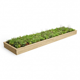 Extra Large Rectangular Raised Bed / 6.0 x 1.5 x 0.35m | WoodBlocX