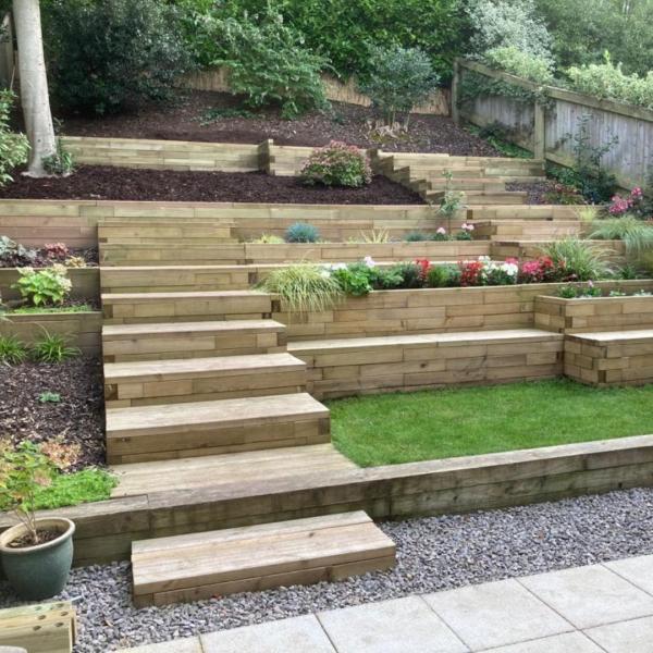 Phil's bespoke retaining wall